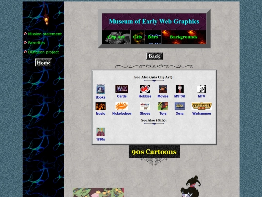 museum/clipart/90scartoons screenshot