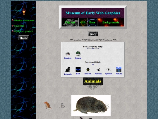 museum/clipart/animals screenshot