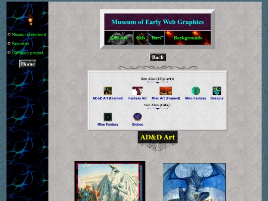 museum/clipart/artdnd screenshot