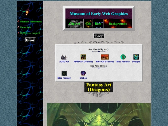 museum/clipart/artdragon screenshot