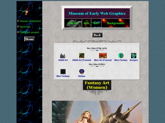 museum/clipart/artfantasywomen screenshot