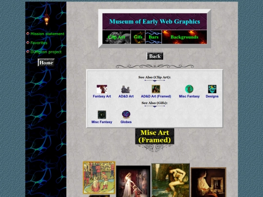 museum/clipart/artframed screenshot