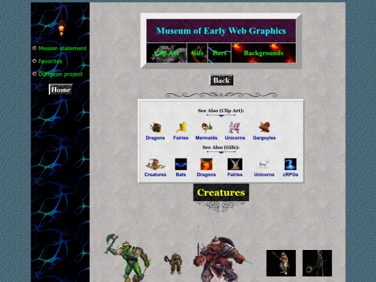 museum/clipart/creatures screenshot