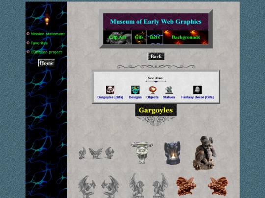 museum/clipart/gargoyles screenshot