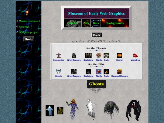 museum/clipart/ghosts screenshot