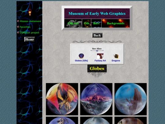 museum/clipart/globes screenshot