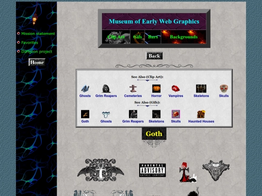 museum/clipart/goth screenshot