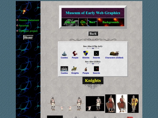 museum/clipart/knights screenshot