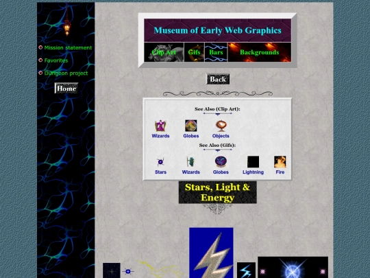 museum/clipart/stars screenshot