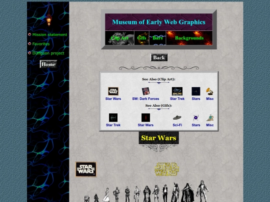 museum/clipart/starwars screenshot