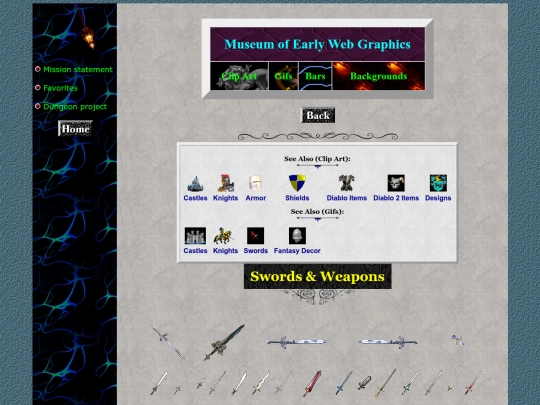 museum/clipart/swords screenshot