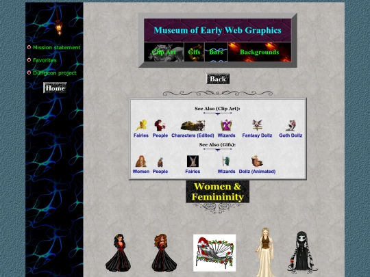 museum/clipart/women screenshot