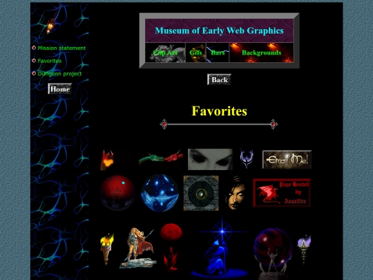 museum/favorites screenshot