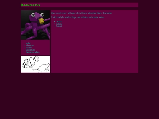 bookmarks screenshot