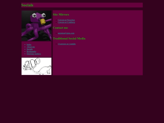 socials screenshot