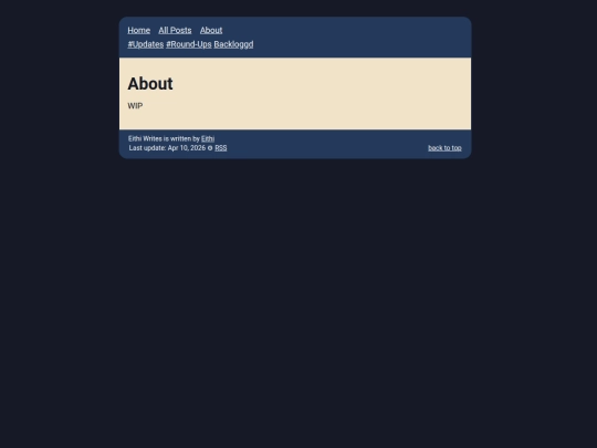info/about screenshot