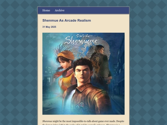 posts/2025-05-31-Shenmue-As-Arcade-Realism screenshot