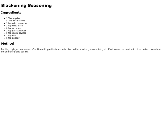 cookbook/BlackeningSeasoning screenshot