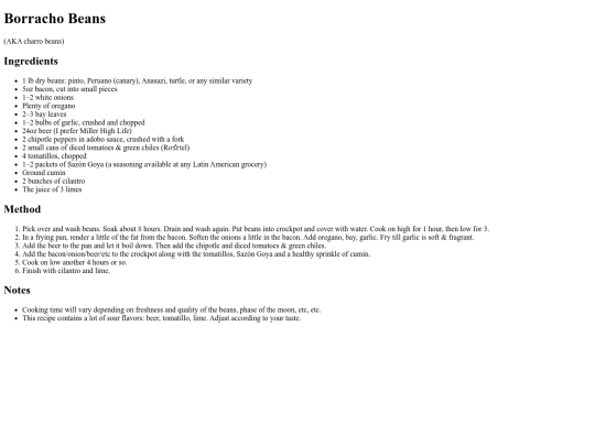 cookbook/Borracho_Beans screenshot