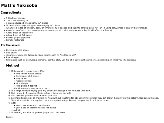 cookbook/Yakisoba screenshot