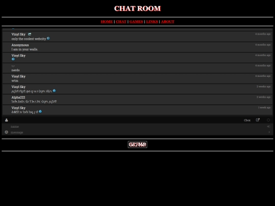 chatroom screenshot