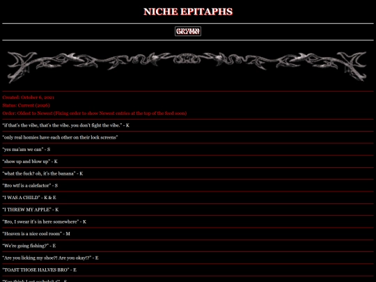 nicheepitaphs screenshot