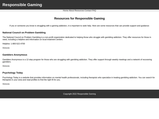 Resource-Page screenshot