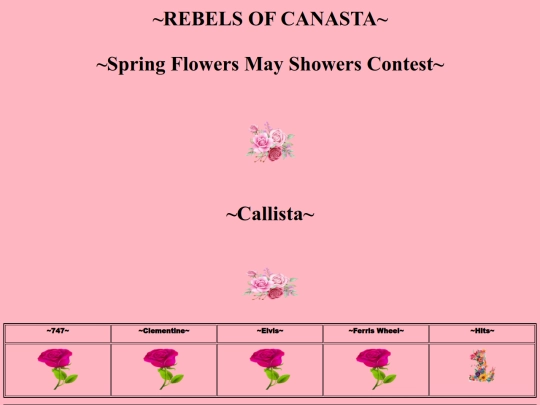 Contests/SPRINGFLOWERSContest/Callista screenshot