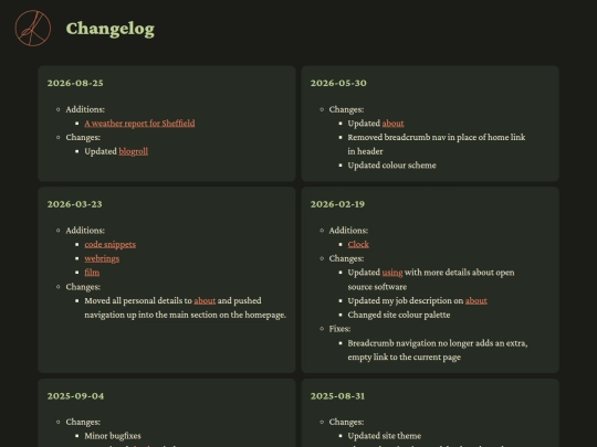 changelog screenshot