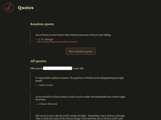 shoebox/quotes screenshot