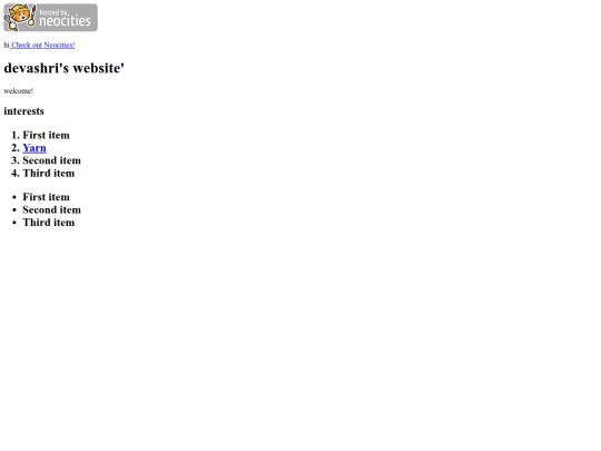 index screenshot
