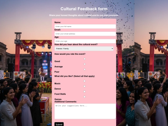 survey form/home screenshot