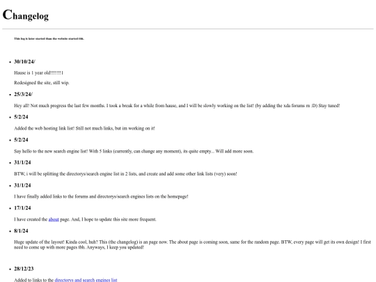 changelog screenshot