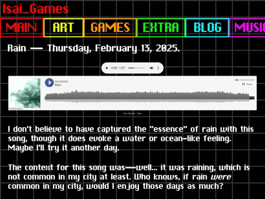 music/rain screenshot