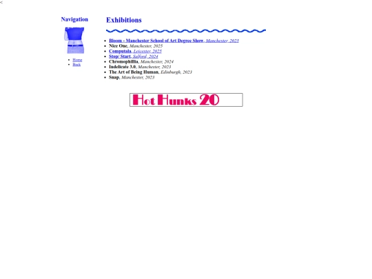 portfolio/exhib screenshot