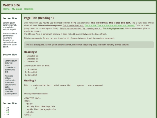 test screenshot