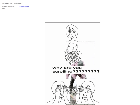 portfolio-therabbithole-simulacrum screenshot