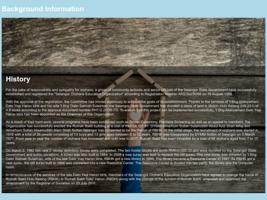 backgroundinformation screenshot