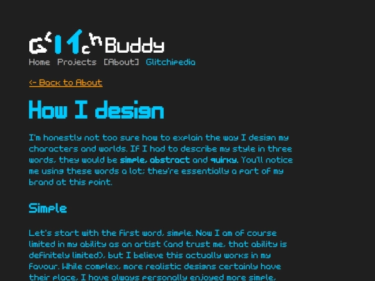 about/how-i-design screenshot