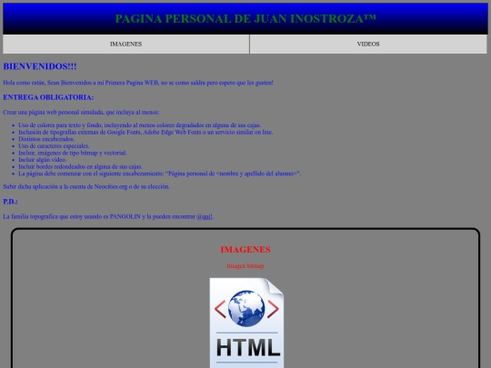 Curso de HTML5, CCS y Javascript/Modulo 2/EjercicioObligatorio screenshot