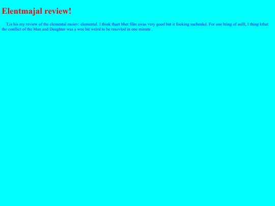 movie reviews/elemental screenshot