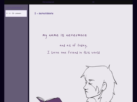 Chronological screenshot