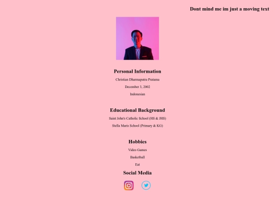 personal_information screenshot