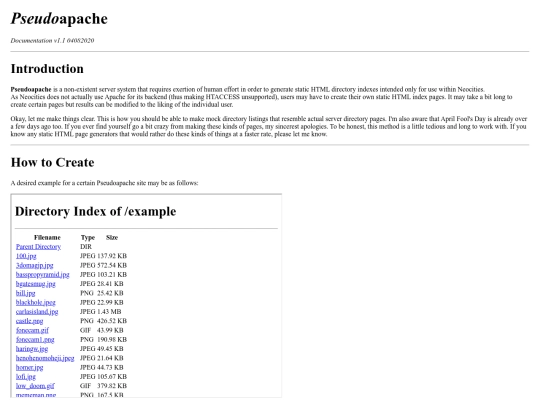 pseudoapache screenshot