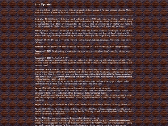 updates screenshot
