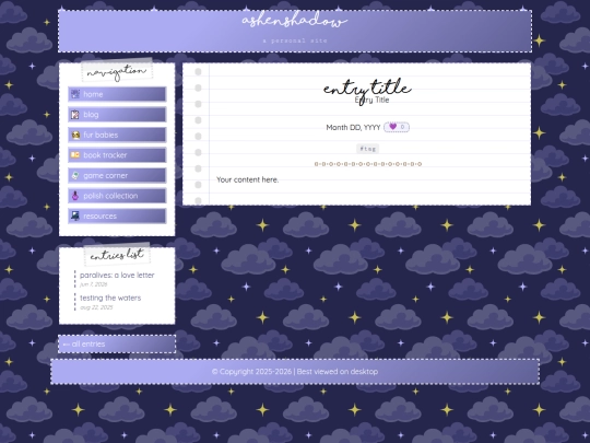 entries/entry-template screenshot