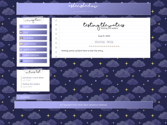 entries/testing-the-waters screenshot