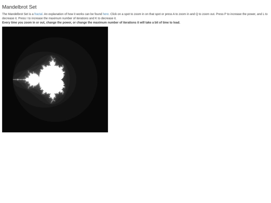 mandelbrot screenshot