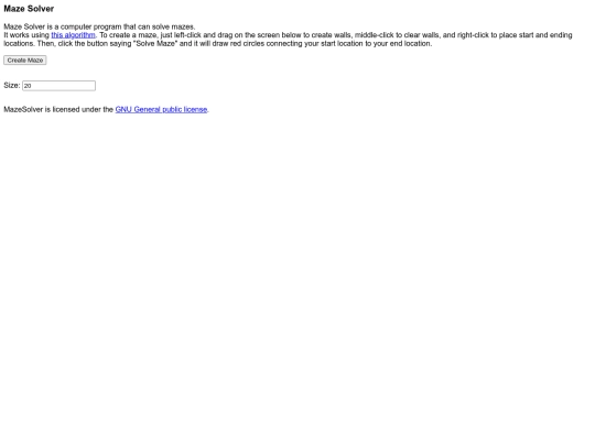 mazesolver screenshot