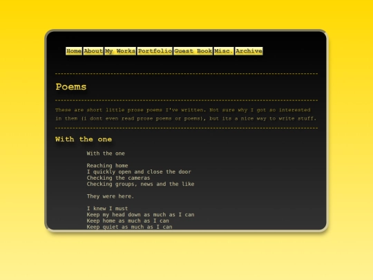 misc/poems screenshot